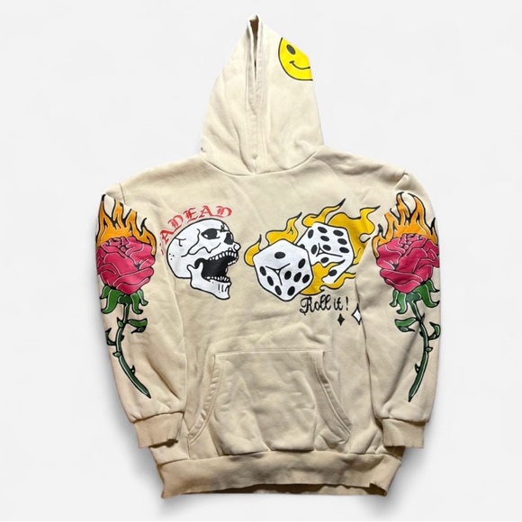PacSun Other - PacSun Cream Fleece Pullover Hoodie